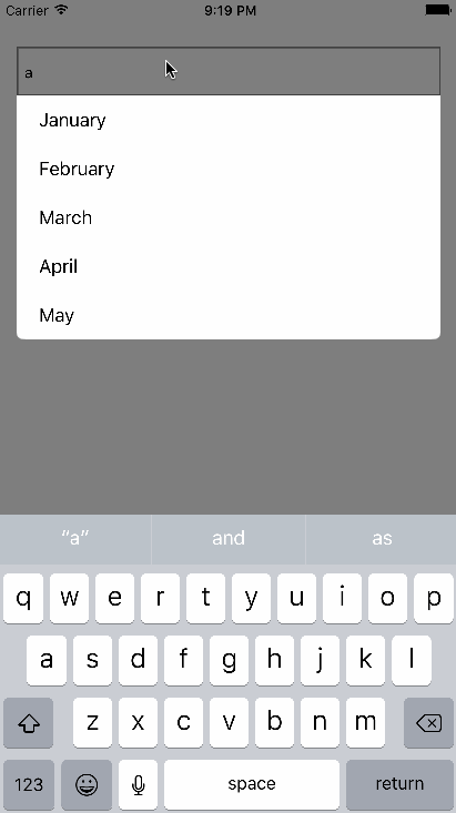 Final auto suggestion feature